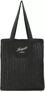 Серая сумка-тоут в сетку Axel Arigato