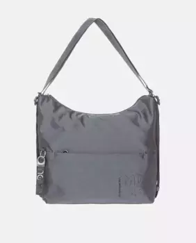 Серая сумка, трансформируемая в рюкзак Mandarina Duck, темно-серый
