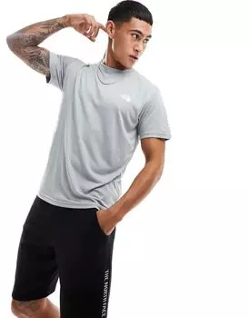 Серая техническая футболка The North Face Training Reaxion