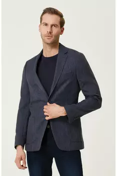 Серая темно-синяя куртка добби Network, серый