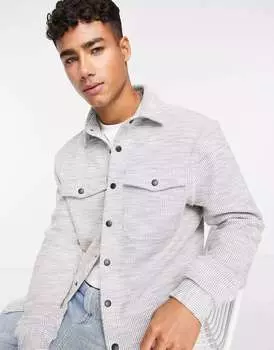 Серая текстурированная куртка River Island
