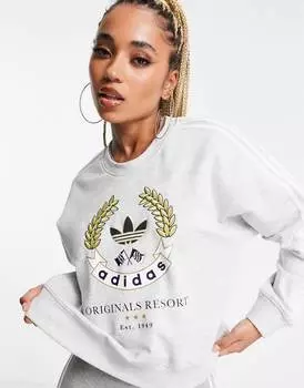 Серая толстовка adidas Originals Resort