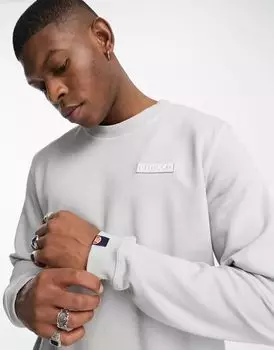 Серая толстовка ellesse с контрастной строчкой