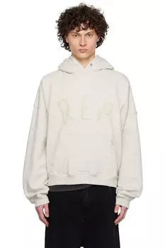 Серая толстовка с капюшоном и аппликацией «Rep» Represent