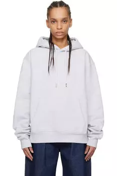 Серая толстовка с капюшоном «Вышитая толстовка» JACQUEMUS