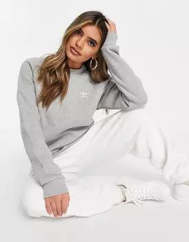 Серая толстовка с круглым вырезом adidas Originals Essentials