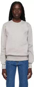 Серая толстовка с круглым вырезом TOTEME