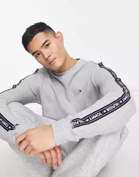 Серая толстовка с логотипом Tommy Hilfiger