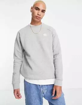 Серая толстовка с небольшим логотипом adidas Originals Essentials