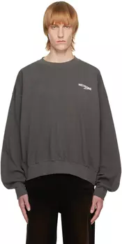 Серая толстовка с принтом We11done