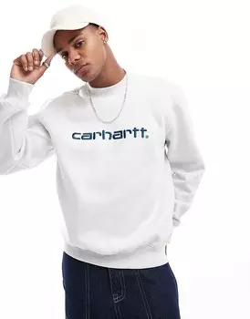 Серая толстовка с вышивкой Carhartt WIP