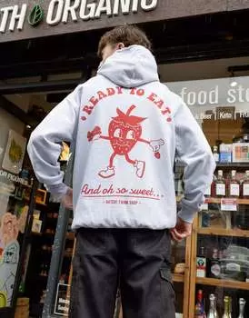 Серая толстовка унисекс «готов к употреблению» Batch1