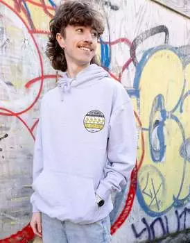 Серая толстовка унисекс с графичным принтом Batch1