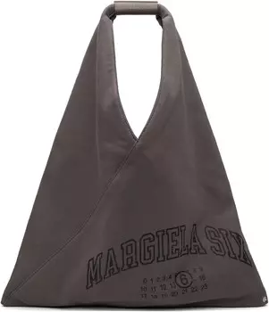 Серая треугольная сумка-тоут MM6 Maison Margiela