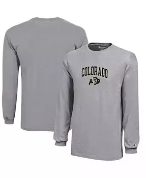 Серая трикотажная футболка с длинными рукавами и логотипом Big Boys Colorado Buffaloes Champion, серый