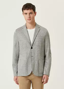 Серая трикотажная куртка Harris Wharf London