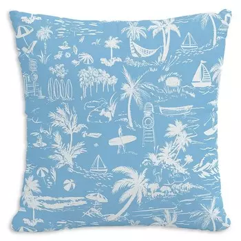 Серая уличная подушка Malin x Cloth & Company, 20 x 20 дюймов, синий