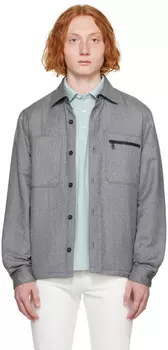 Серая утепленная рубашка ZEGNA