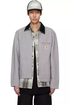 Серая весенняя куртка Detroit Carhartt Work In Progress