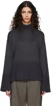 Серая водолазка с вентиляцией Totême