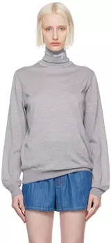 Серая водолазка с жаккардовым логотипом HommeGirls