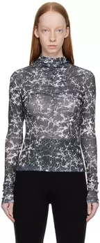 Серая водолазка со сборками LVIR