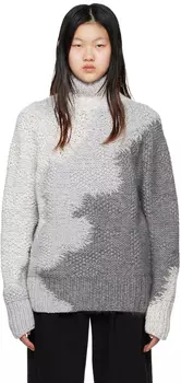 Серая водолазка со вставками ZEGNA