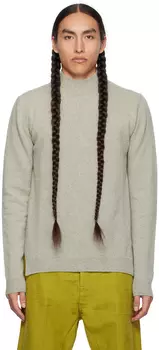 Серая водолазка в рубчик Rick Owens