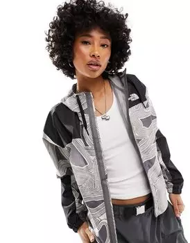 Серая водонепроницаемая куртка с капюшоном The North Face Geometric Sheru эксклюзивно для ASOS