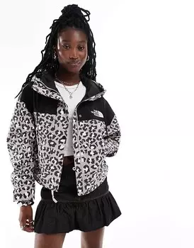 Серая водонепроницаемая куртка The North Face Reign On с леопардовым принтом эксклюзивно для ASOS