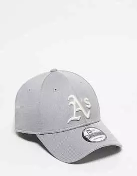Серая вязаная кепка New Era Oakland Athletics 9Forty