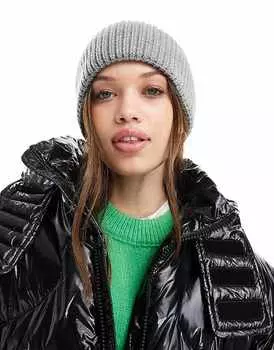 Серая вязаная шапка Object