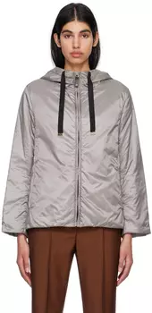 Серая зеленая куртка Max Mara