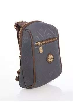 Серая женская атласная сумка через плечо размером 15X23x7 см 05FO24Y5001 Fossil, серый