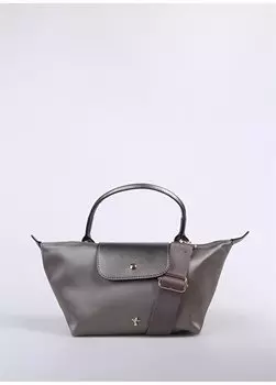 Серая женская большая сумка 34х18х15 см YAFFE Fabrika, серый