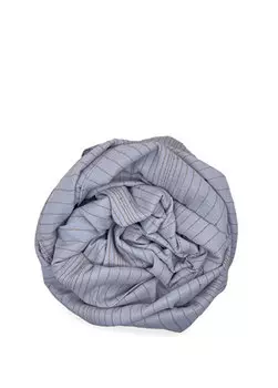 Серая женская шаль в полоску Freya and Shala