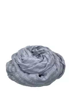 Серая женская шаль в полоску Freya and Shala