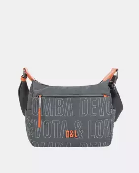Серая женская сумка через плечо Border Devota & Lomba