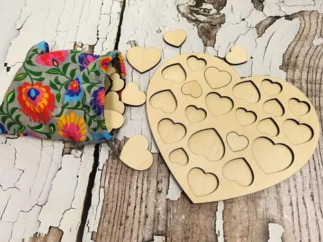 Сердечки, базовая версия, одинарная основа, маленькие сердечки Inna marka