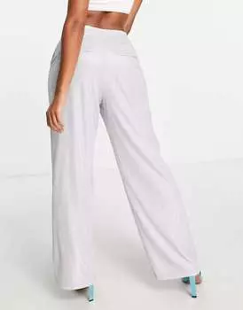 Серебристые брючные костюмы с блестящим люрексом Frolic The Frolic