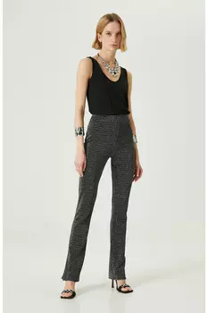 Серебристые брюки серебристого цвета Network, серебряный