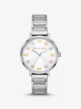 Серебристые часы Addyson Michael Kors, серебряный