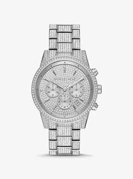 Серебристые часы Ritz Pav Michael Kors, серебряный