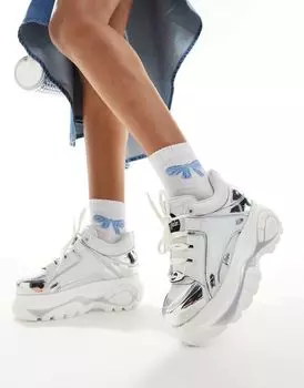 Серебристые кроссовки Buffalo 1533343