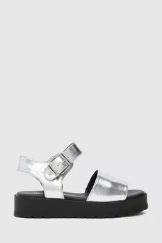 Серебристые массивные сандалии Mary Jane Trixie Schuh, серебряный