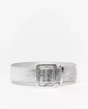 Серебристый широкий пояс Sfera, серебряный
