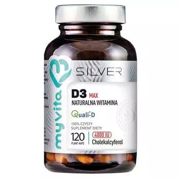 Серебро Витамин D3 MAX 4000МЕ, 120 капс. MyVita
