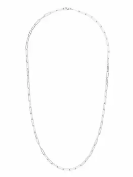 Серебряная цепочка на шею Box Chain Tom Wood, серебряный