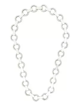Серебряная цепочка на шею Jil Sander, серебряный