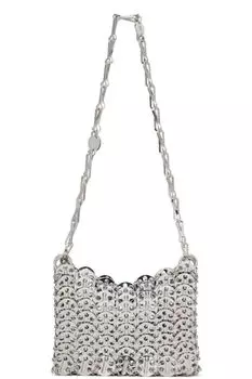 Серебряная иконическая сумка Nano 1969 года Rabanne